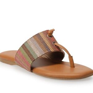 LC Lauren Conrad Wrenn Women's Thong Sandals Size 7 🆕